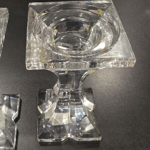 Set of two Marquise Crystal Candle Holders